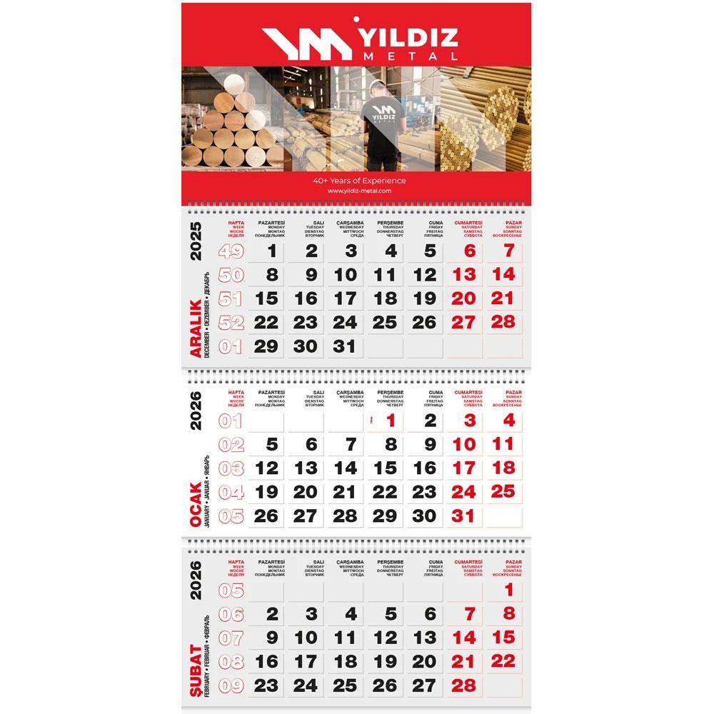 GMC-17 Jumbo Sıvama Gemici Takvim