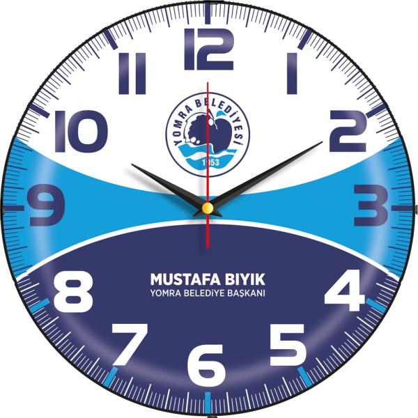 V30-529-B Bombe Cam Duvar Saati