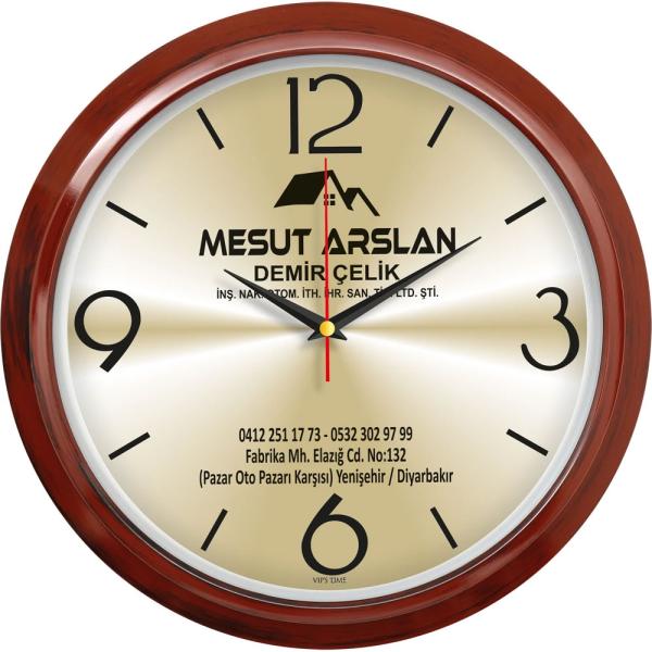 V30-606-AH Plastik Duvar Saati