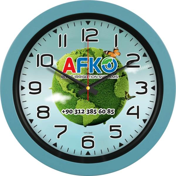 Amazonit-CMV Plastik Duvar Saati